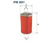 filtr paliva FILTRON PM 801 hrubý PH4 LIAZ, KAROSA, TATRA T815, RENAULT, ZETOR