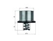 termostat 86°C MAHLE Crossway IVECO, RENAULT SCANIA, VOLVO