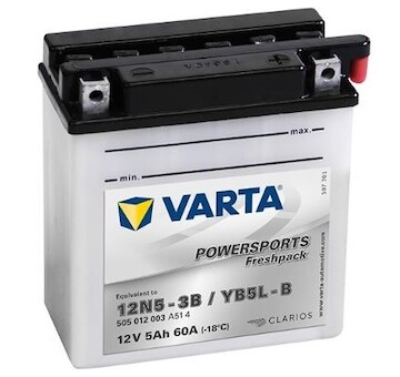 autobaterie 12V 5 Ah VARTA 121x61x131mm