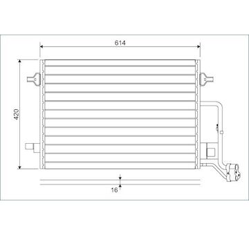 chladič klimatizace VALEO 817679