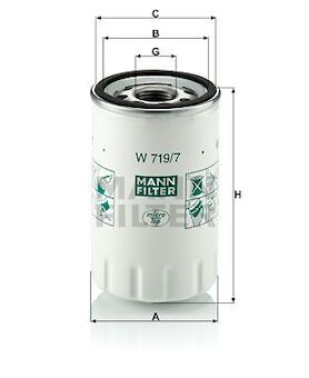 filtr oleje MANN W 719/7