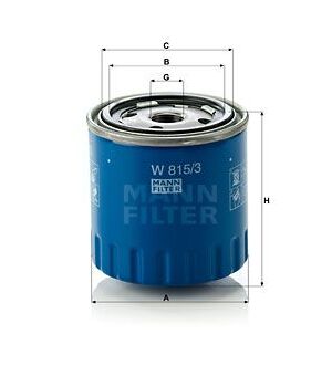 filtr oleje MANN W 815/3 RENAULT