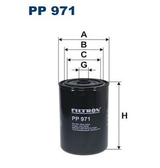 filtr paliva FILTRON PP971, RENAULT AE, MID. PREMIUM OCI, E-TECH, IVECO