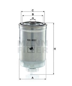 filtr paliva MANN WK 8051