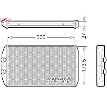 radiátor vnitřního vytápění DENSO IVECO