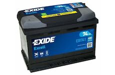 akumulátor 12V 74Ah 680A EXIDE EXCELL 278x175x190 +pól vlevo