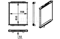 chladič motoru bez rámu MAHLE BEHR MAN