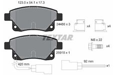 deska brzdová TEXTAR 24486 17.3mm FORD Transit