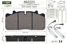 deska brzdová VALEO OPTIPACK 29088-29285 26mm RENAULT, MAN, DAF