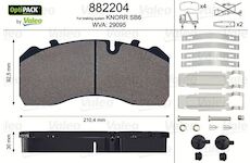 deska brzdová VALEO OPTIPACK 29093,29095,29094 MERCEDES, MAN, SAF, IVECO