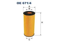 filtr oleje FILTRON OE671/4 motoru AUDI, WV