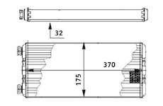 radiátor topení MAHLE BEHR MERCEDES Actros 03 -
