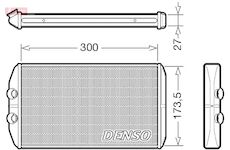 radiátor vnitřního vytápění DENSO IVECO
