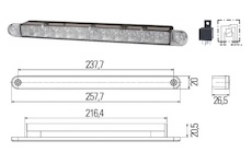 sada světel HELLA pro denní svícení 12xLED 24V