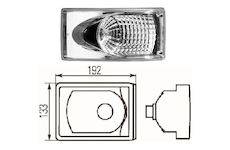 světlomet zpětný HELLA L/P SOR EURO III, SOR 8,5