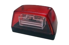 svítilna SPZ s červeným krytem LED