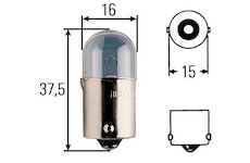 žárovka 12V/5W Ba15s HELLA kulička