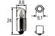 žárovka 24V/2W Ba9s HELLA