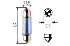 žárovka 24V/5W C5W, SV8,5-8 HELLA