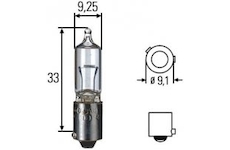 žárovka halogenová HELLA 24V/21W H21 Bay9s