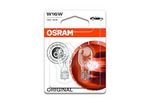 žárovka OSRAM 12V/16W se skleněnou paticí W2,1X9,5D 2ks