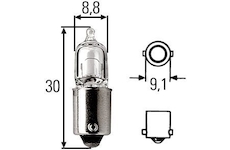 žárovka YL 12V/20W BA9S HELLA